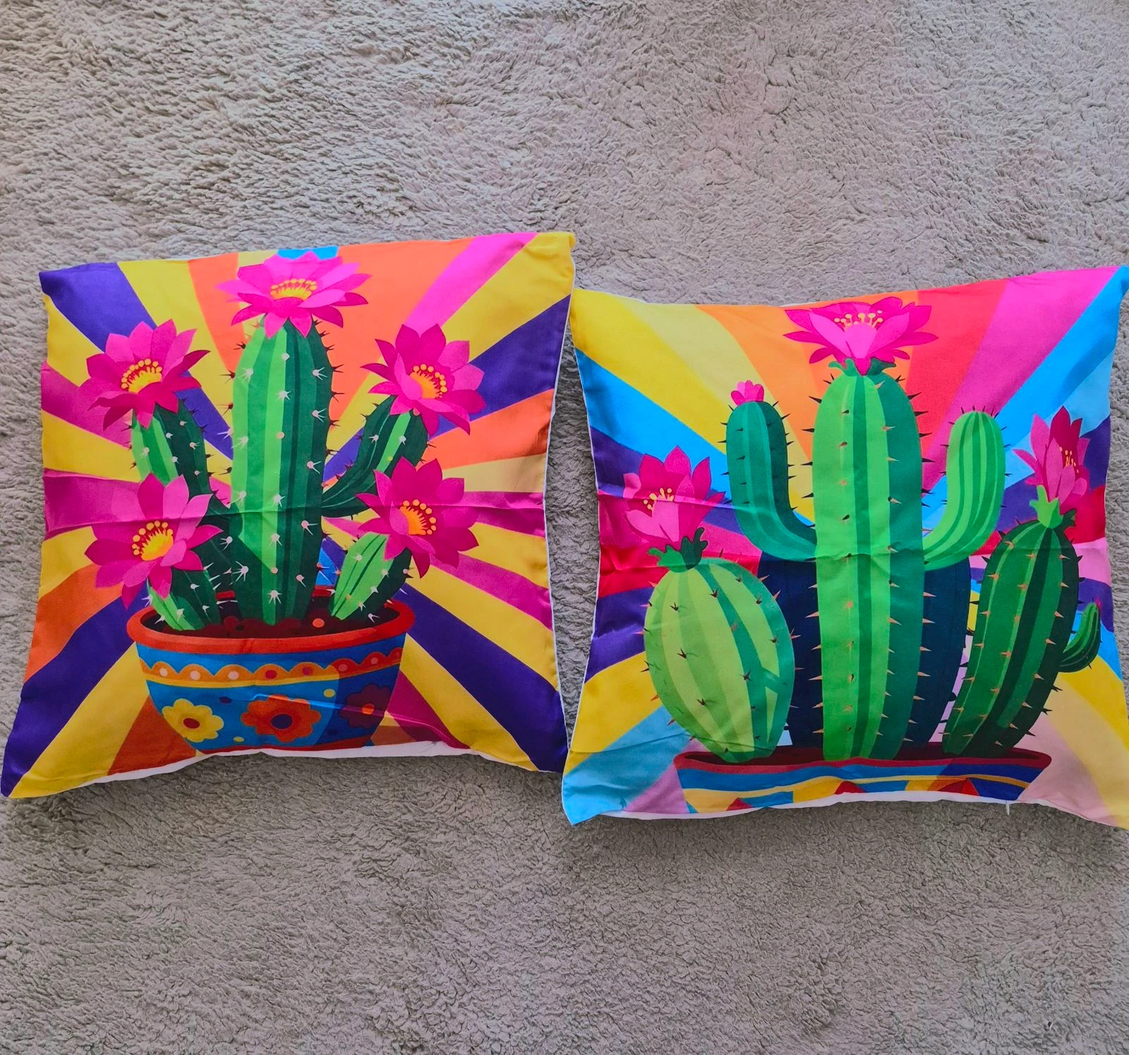 Lot de 2 housses de coussin 45x45cm décoration intérieur 
Neuf
Sans rembourrage 
